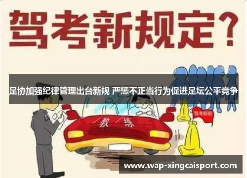 足协加强纪律管理出台新规 严惩不正当行为促进足坛公平竞争