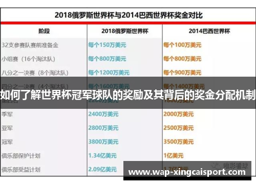 如何了解世界杯冠军球队的奖励及其背后的奖金分配机制